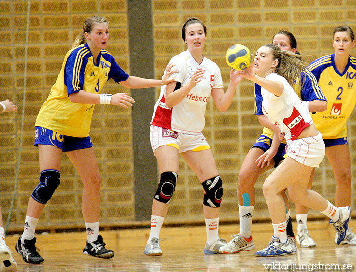 European Open W18 Spain-Sweden 23-24,dam,Valhalla,Göteborg,Sverige,Handboll,,2010,28377