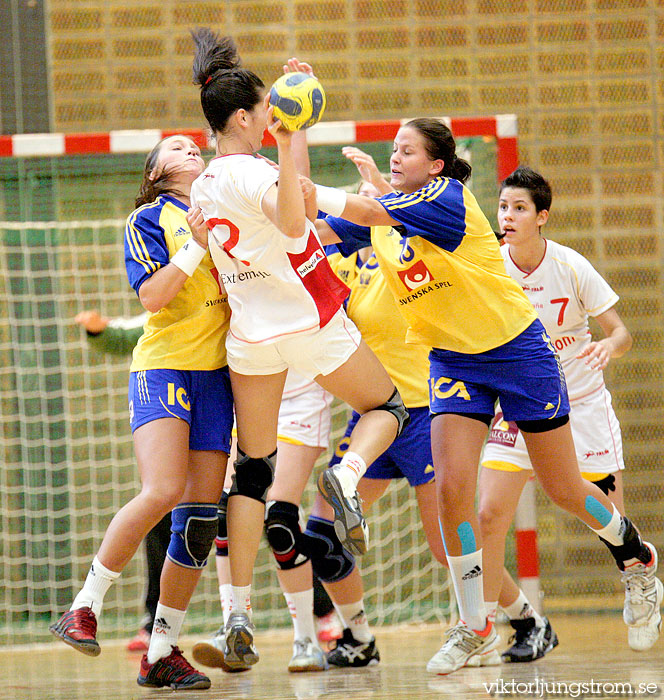 European Open W18 Spain-Sweden 23-24,dam,Valhalla,Göteborg,Sverige,Handboll,,2010,28384