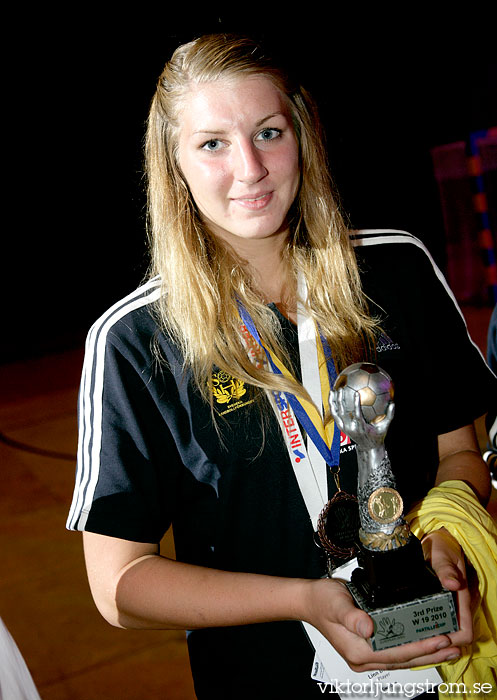 European Open W18 Prize Ceremony,dam,Scandinavium,Göteborg,Sverige,Handboll,,2010,28655