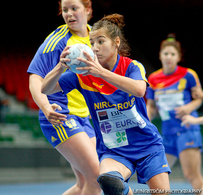 European Open W18 5th place Romania-Sweden 27-29,dam,Scandinavium,Göteborg,Sverige,Handboll,,2012,56451