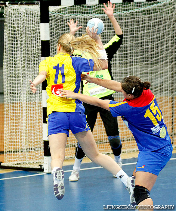 European Open W18 5th place Romania-Sweden 27-29,dam,Scandinavium,Göteborg,Sverige,Handboll,,2012,56515