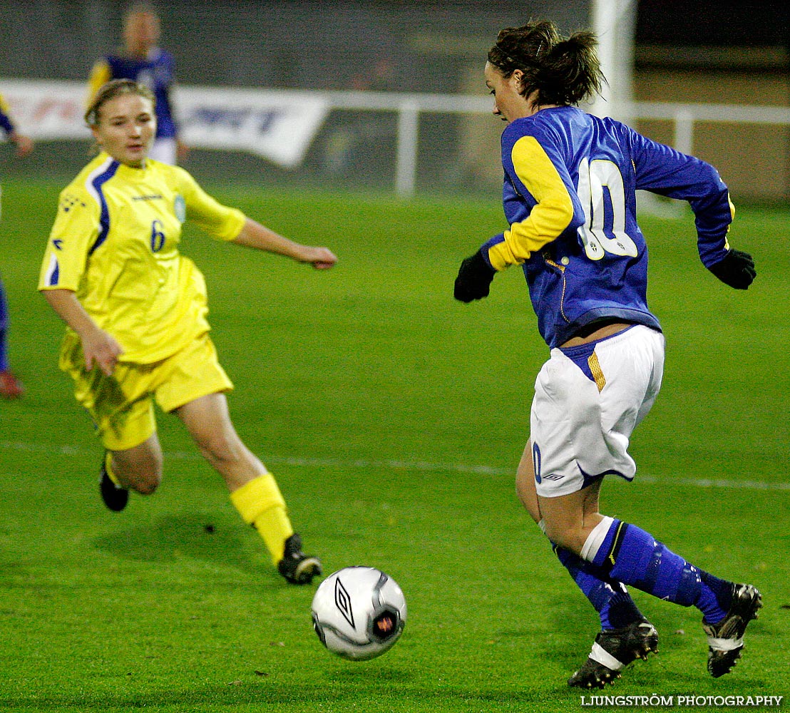 EM-kval F19 Sverige-Kazakstan 12-0,dam,Ulvesborg,Tidaholm,Sverige,Fotboll,,2007,9158