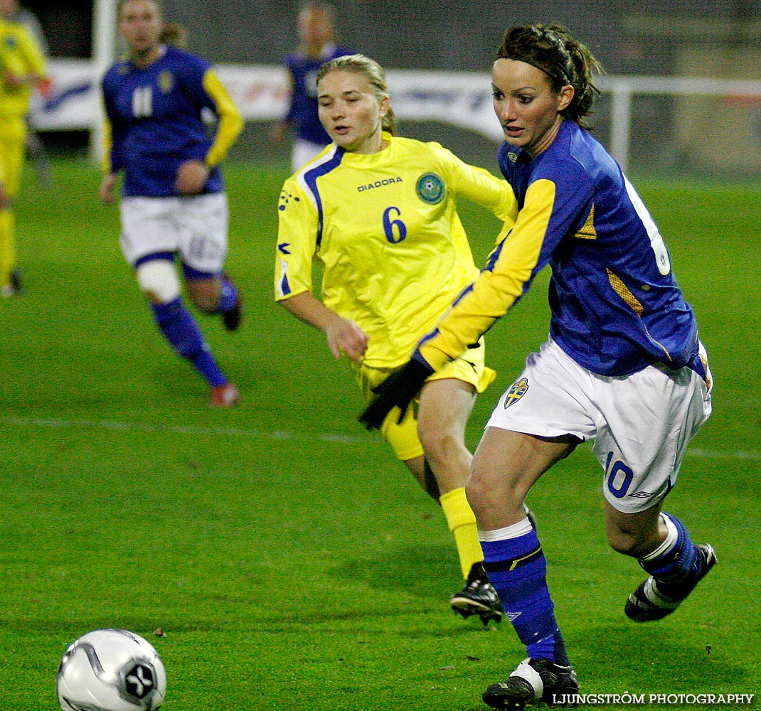 EM-kval F19 Sverige-Kazakstan 12-0,dam,Ulvesborg,Tidaholm,Sverige,Fotboll,,2007,9159