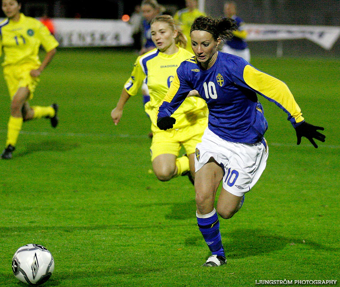 EM-kval F19 Sverige-Kazakstan 12-0,dam,Ulvesborg,Tidaholm,Sverige,Fotboll,,2007,9160
