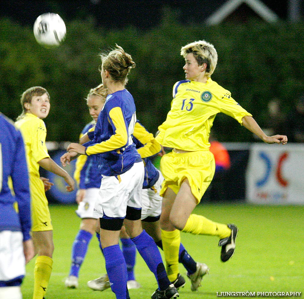 EM-kval F19 Sverige-Kazakstan 12-0,dam,Ulvesborg,Tidaholm,Sverige,Fotboll,,2007,9162
