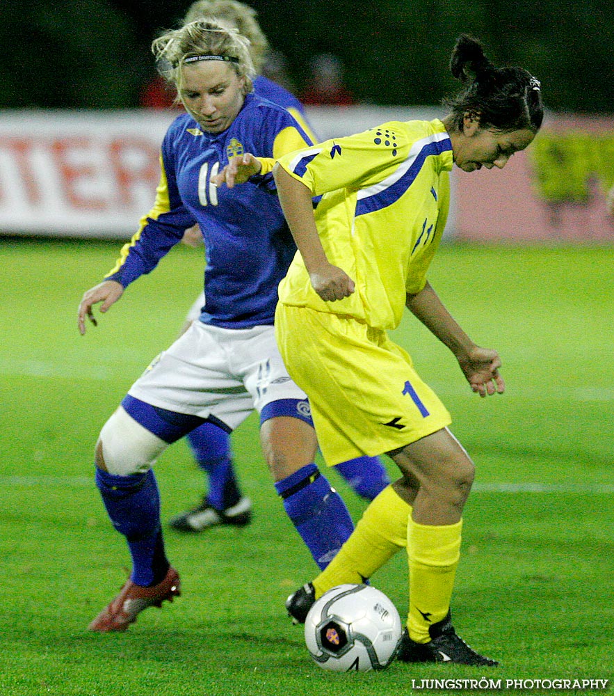 EM-kval F19 Sverige-Kazakstan 12-0,dam,Ulvesborg,Tidaholm,Sverige,Fotboll,,2007,9165