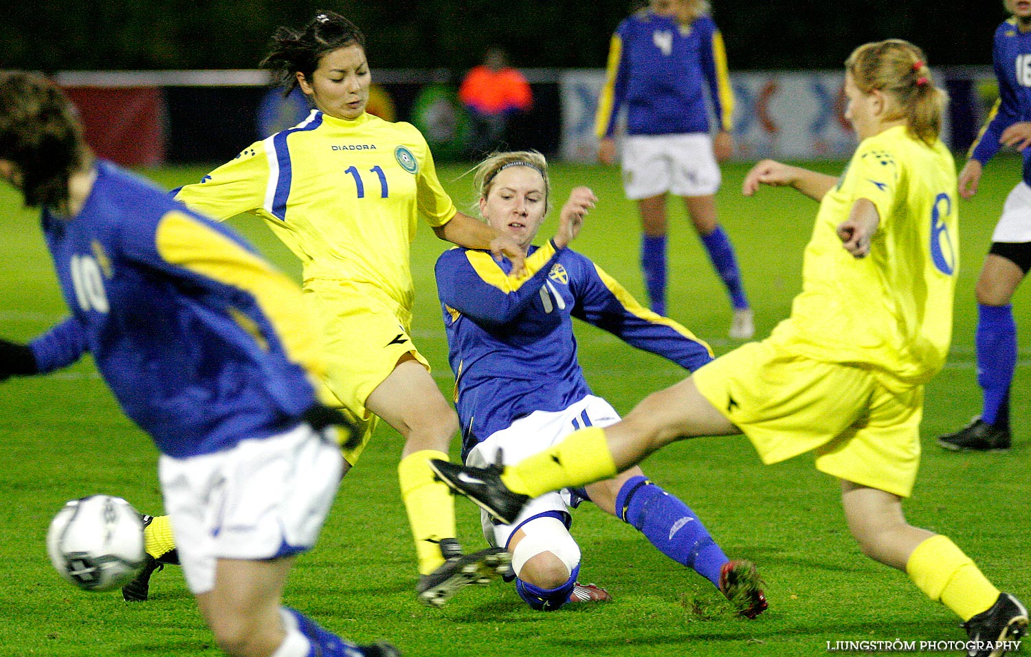 EM-kval F19 Sverige-Kazakstan 12-0,dam,Ulvesborg,Tidaholm,Sverige,Fotboll,,2007,9167