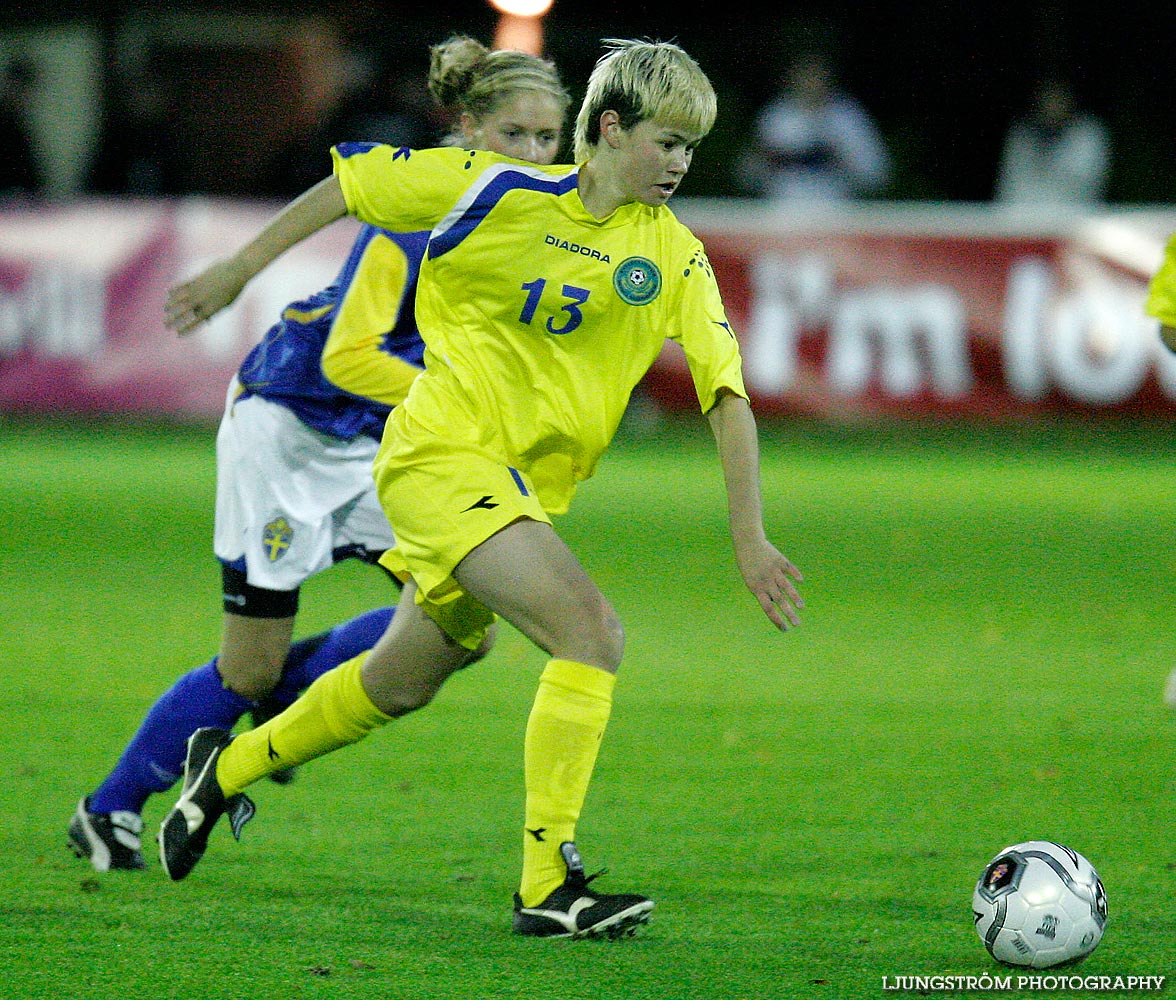 EM-kval F19 Sverige-Kazakstan 12-0,dam,Ulvesborg,Tidaholm,Sverige,Fotboll,,2007,9170