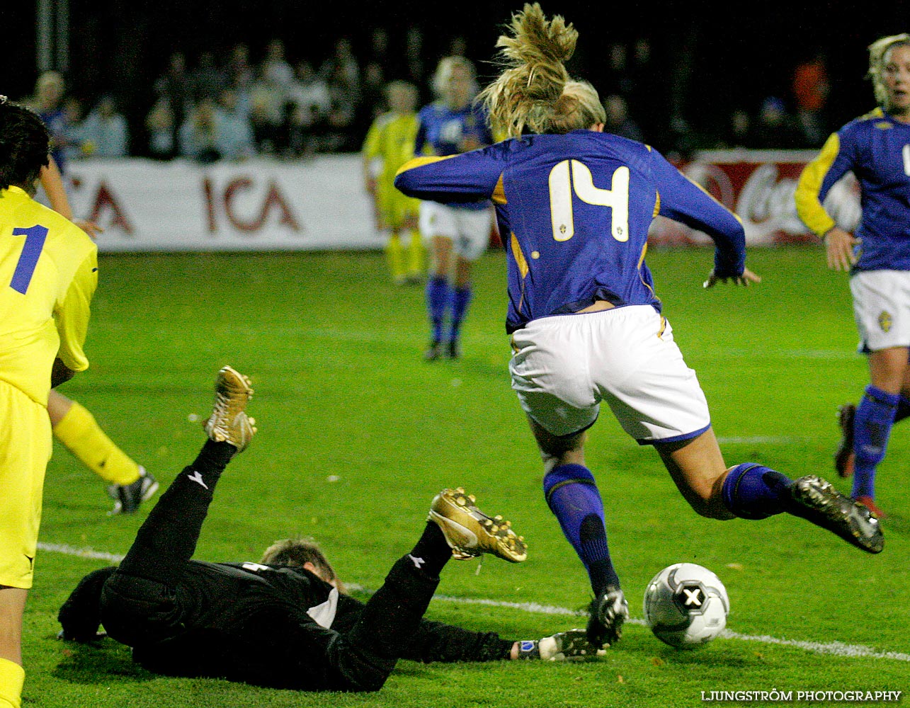 EM-kval F19 Sverige-Kazakstan 12-0,dam,Ulvesborg,Tidaholm,Sverige,Fotboll,,2007,9186