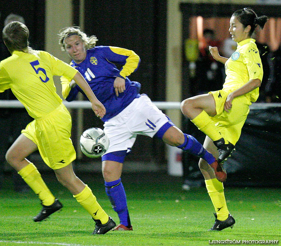 EM-kval F19 Sverige-Kazakstan 12-0,dam,Ulvesborg,Tidaholm,Sverige,Fotboll,,2007,9188