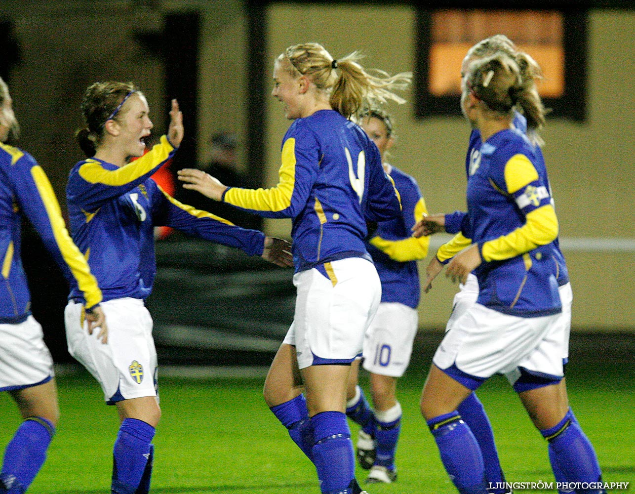 EM-kval F19 Sverige-Kazakstan 12-0,dam,Ulvesborg,Tidaholm,Sverige,Fotboll,,2007,9202