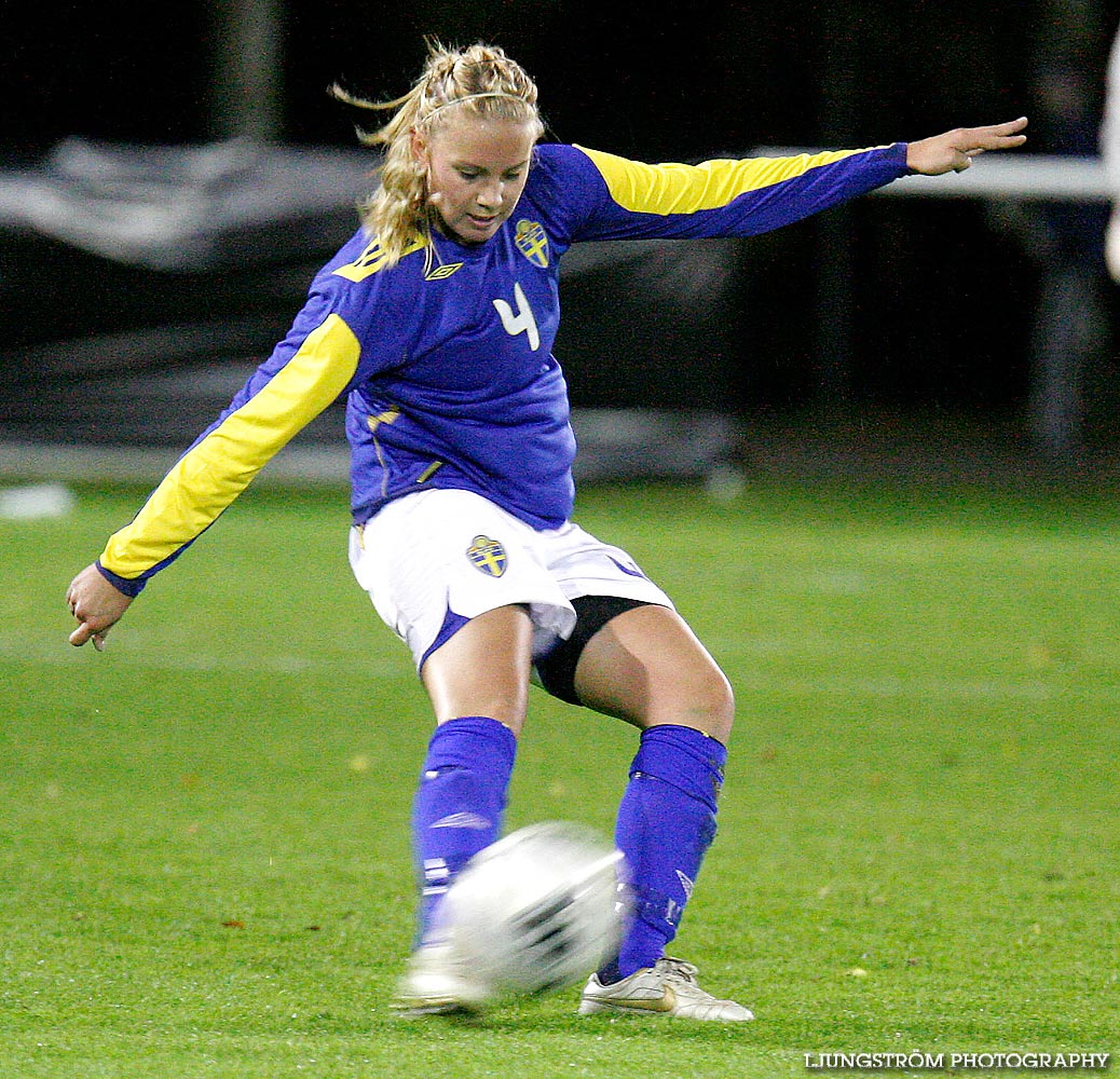 EM-kval F19 Sverige-Kazakstan 12-0,dam,Ulvesborg,Tidaholm,Sverige,Fotboll,,2007,9205