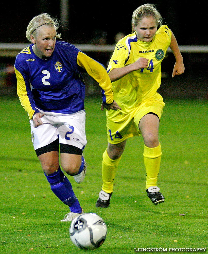 EM-kval F19 Sverige-Kazakstan 12-0,dam,Ulvesborg,Tidaholm,Sverige,Fotboll,,2007,9209