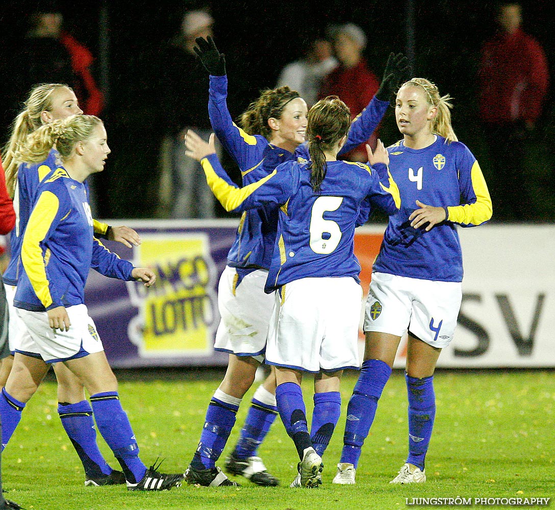 EM-kval F19 Sverige-Kazakstan 12-0,dam,Ulvesborg,Tidaholm,Sverige,Fotboll,,2007,9211