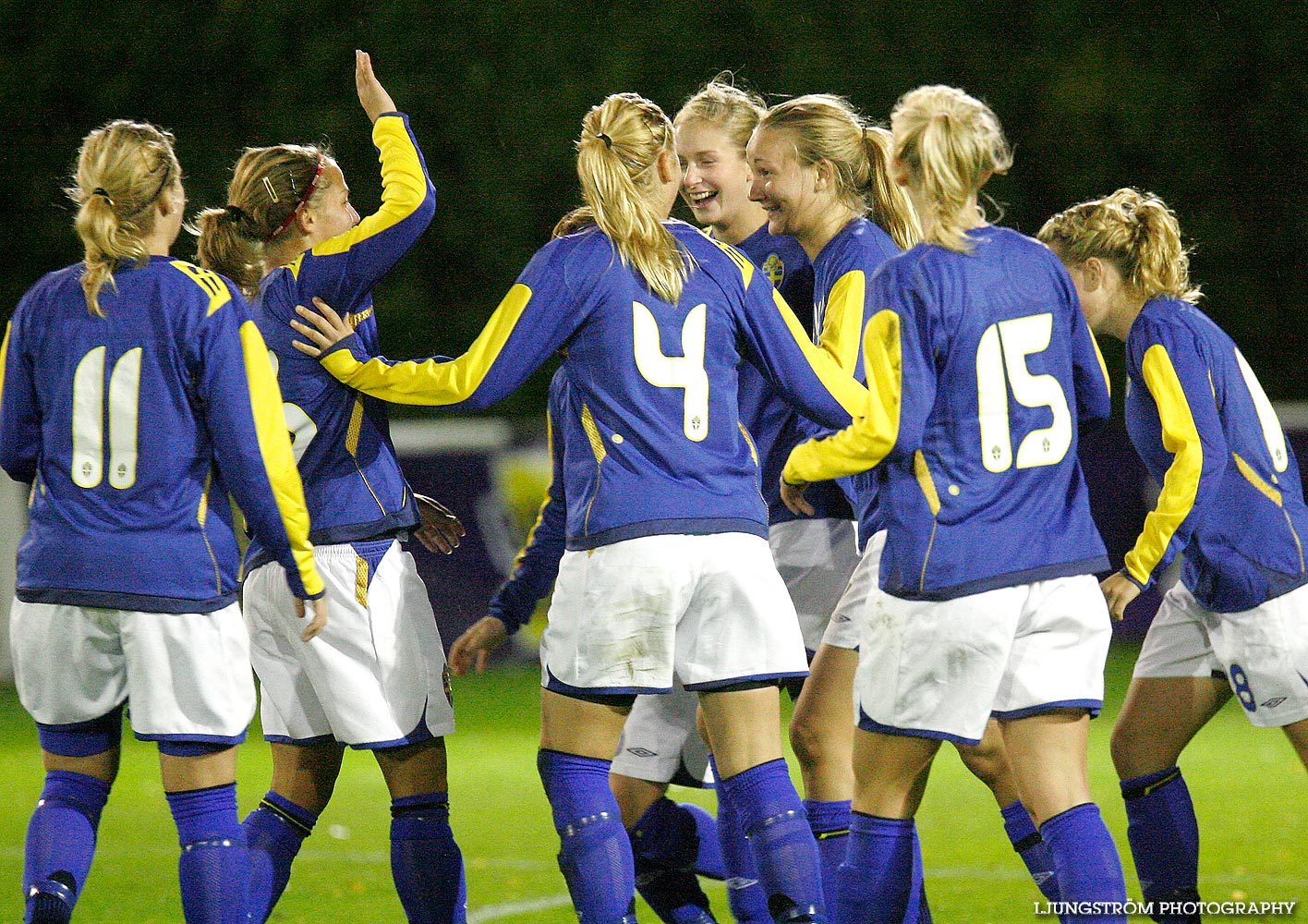 EM-kval F19 Sverige-Kazakstan 12-0,dam,Ulvesborg,Tidaholm,Sverige,Fotboll,,2007,9214