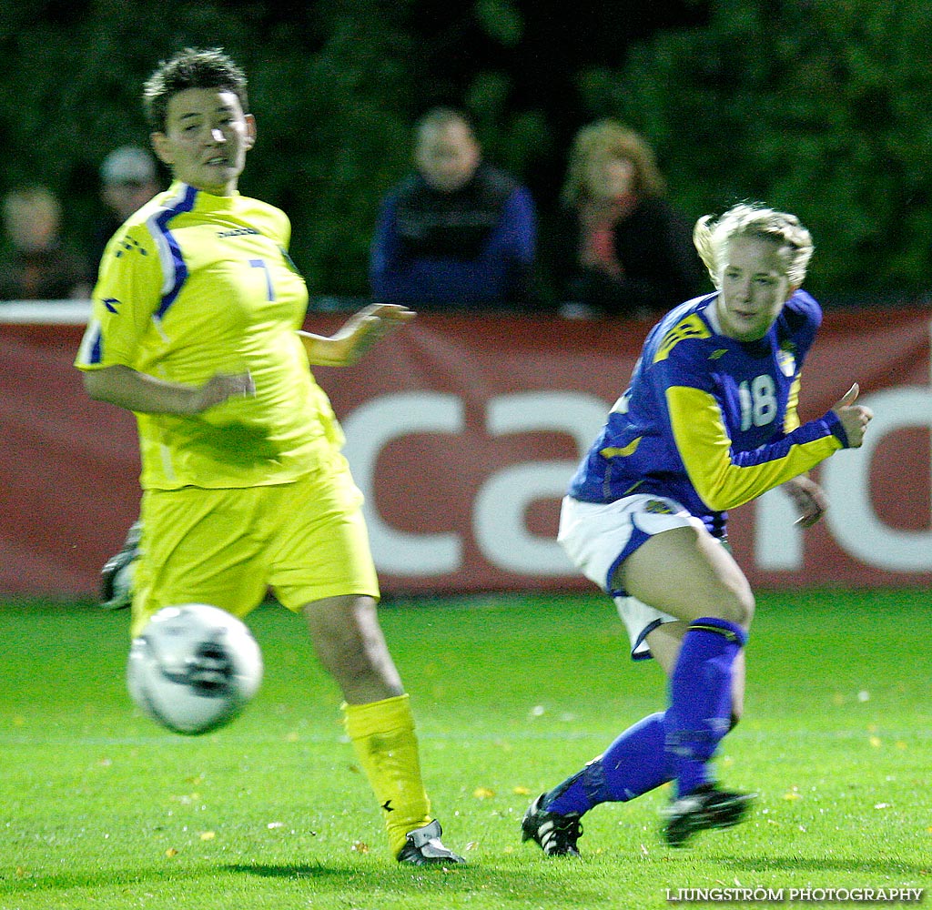 EM-kval F19 Sverige-Kazakstan 12-0,dam,Ulvesborg,Tidaholm,Sverige,Fotboll,,2007,9218