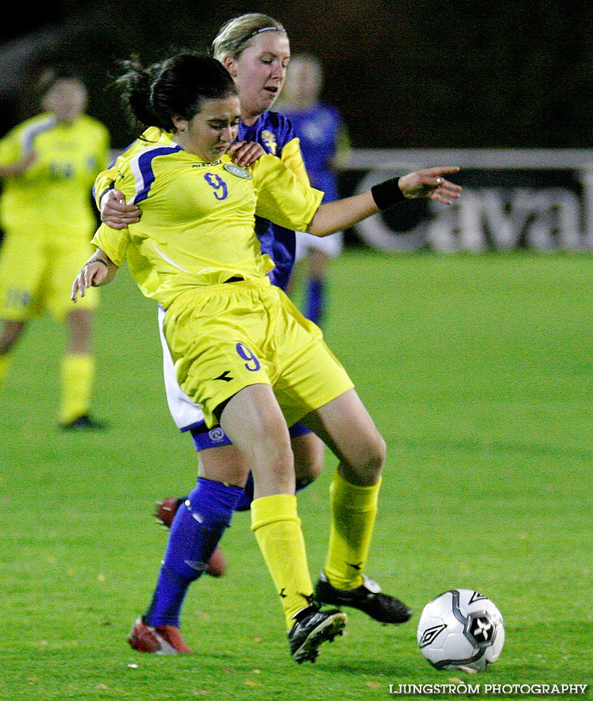 EM-kval F19 Sverige-Kazakstan 12-0,dam,Ulvesborg,Tidaholm,Sverige,Fotboll,,2007,9220