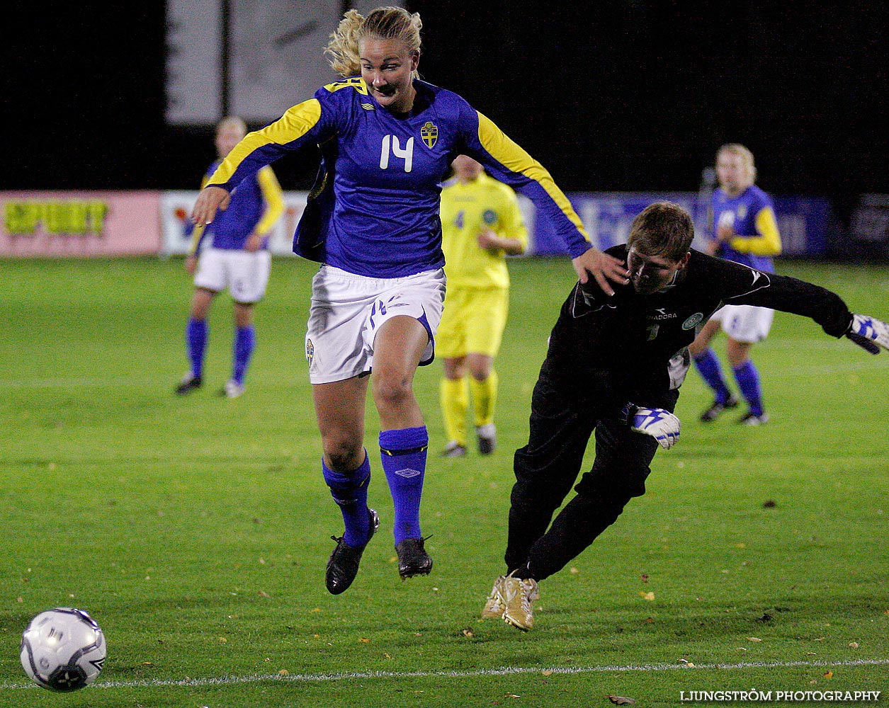 EM-kval F19 Sverige-Kazakstan 12-0,dam,Ulvesborg,Tidaholm,Sverige,Fotboll,,2007,9224