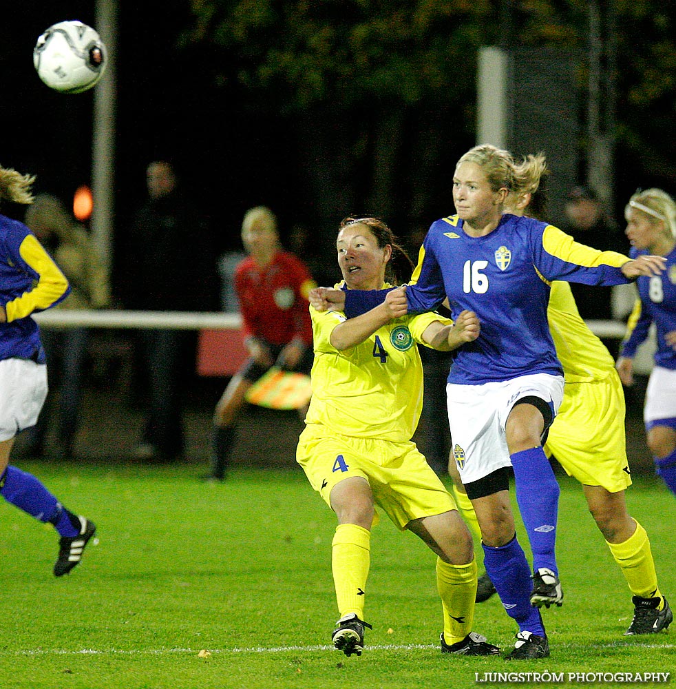 EM-kval F19 Sverige-Kazakstan 12-0,dam,Ulvesborg,Tidaholm,Sverige,Fotboll,,2007,9233