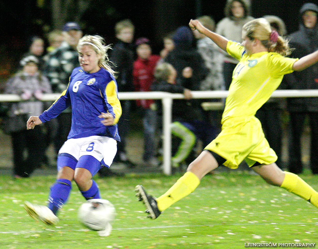 EM-kval F19 Sverige-Kazakstan 12-0,dam,Ulvesborg,Tidaholm,Sverige,Fotboll,,2007,9238