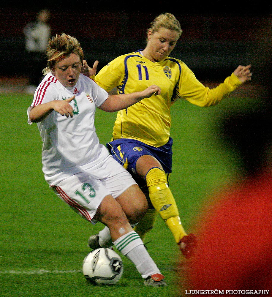 EM-kval F19 Ungern-Sverige 1-1,herr,Södermalms IP,Skövde,Sverige,Fotboll,,2007,9284