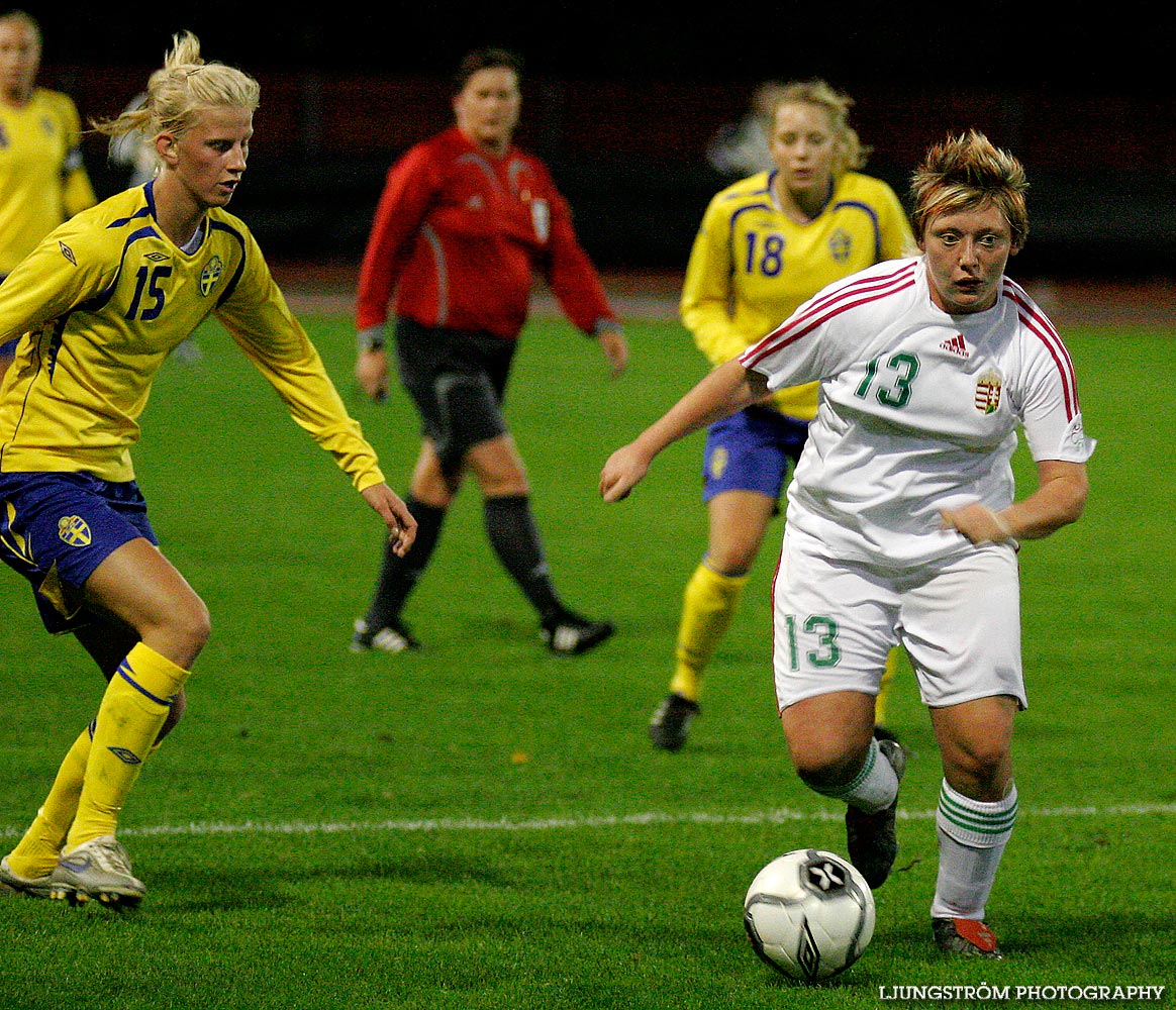 EM-kval F19 Ungern-Sverige 1-1,herr,Södermalms IP,Skövde,Sverige,Fotboll,,2007,9286