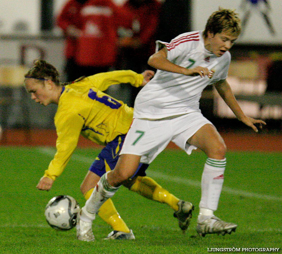 EM-kval F19 Ungern-Sverige 1-1,herr,Södermalms IP,Skövde,Sverige,Fotboll,,2007,9298