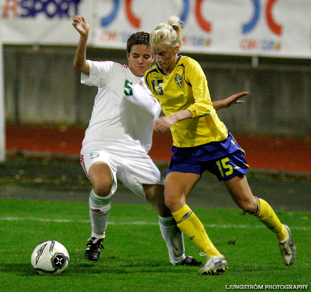 EM-kval F19 Ungern-Sverige 1-1,herr,Södermalms IP,Skövde,Sverige,Fotboll,,2007,9308