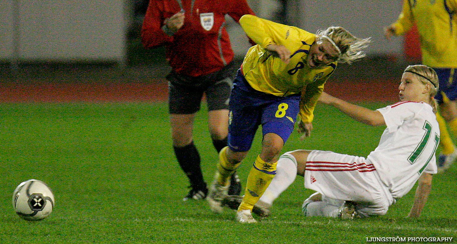 EM-kval F19 Ungern-Sverige 1-1,herr,Södermalms IP,Skövde,Sverige,Fotboll,,2007,9320