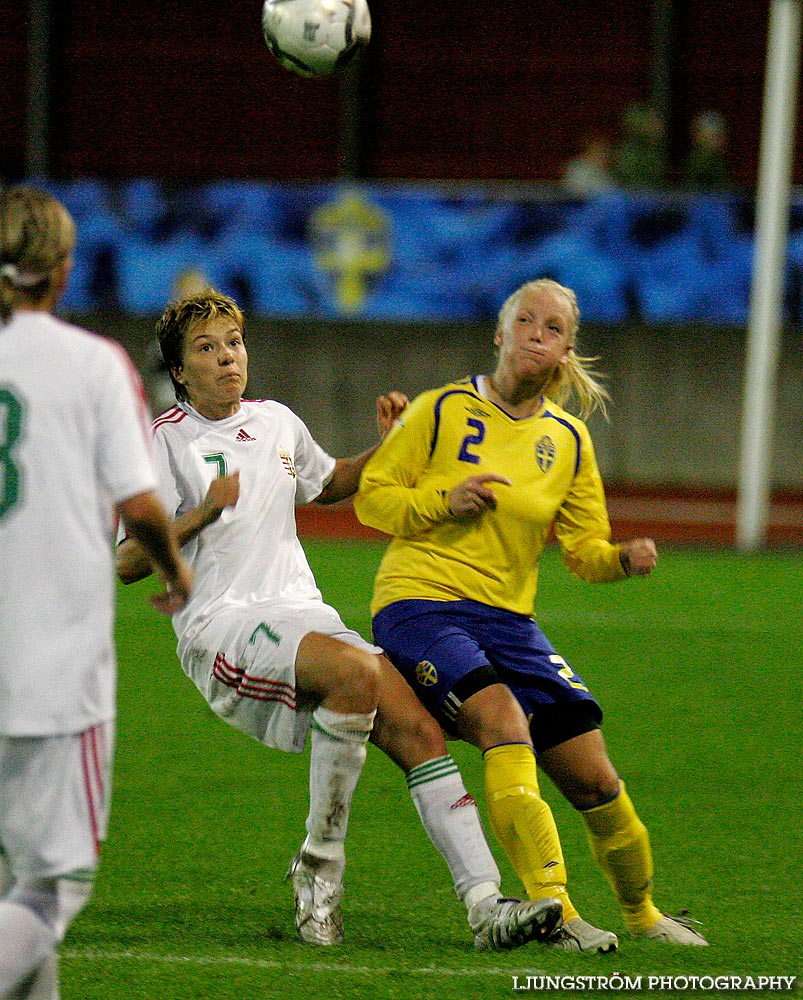 EM-kval F19 Ungern-Sverige 1-1,herr,Södermalms IP,Skövde,Sverige,Fotboll,,2007,9323