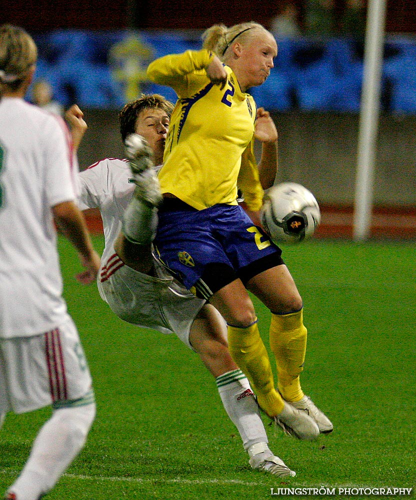 EM-kval F19 Ungern-Sverige 1-1,herr,Södermalms IP,Skövde,Sverige,Fotboll,,2007,9324