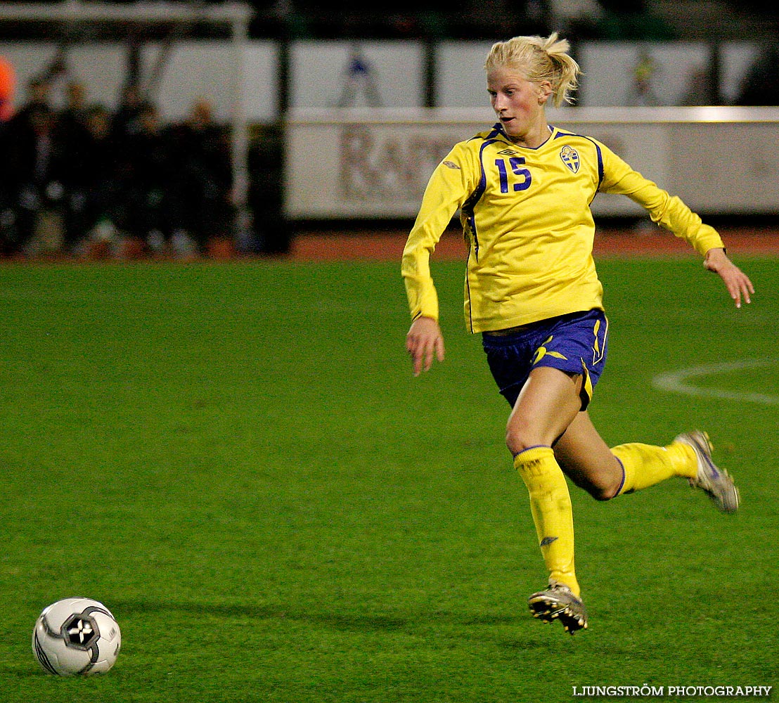 EM-kval F19 Ungern-Sverige 1-1,herr,Södermalms IP,Skövde,Sverige,Fotboll,,2007,9325