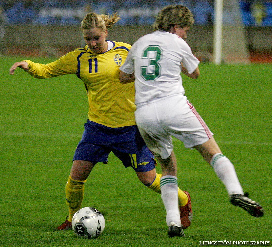 EM-kval F19 Ungern-Sverige 1-1,herr,Södermalms IP,Skövde,Sverige,Fotboll,,2007,9339