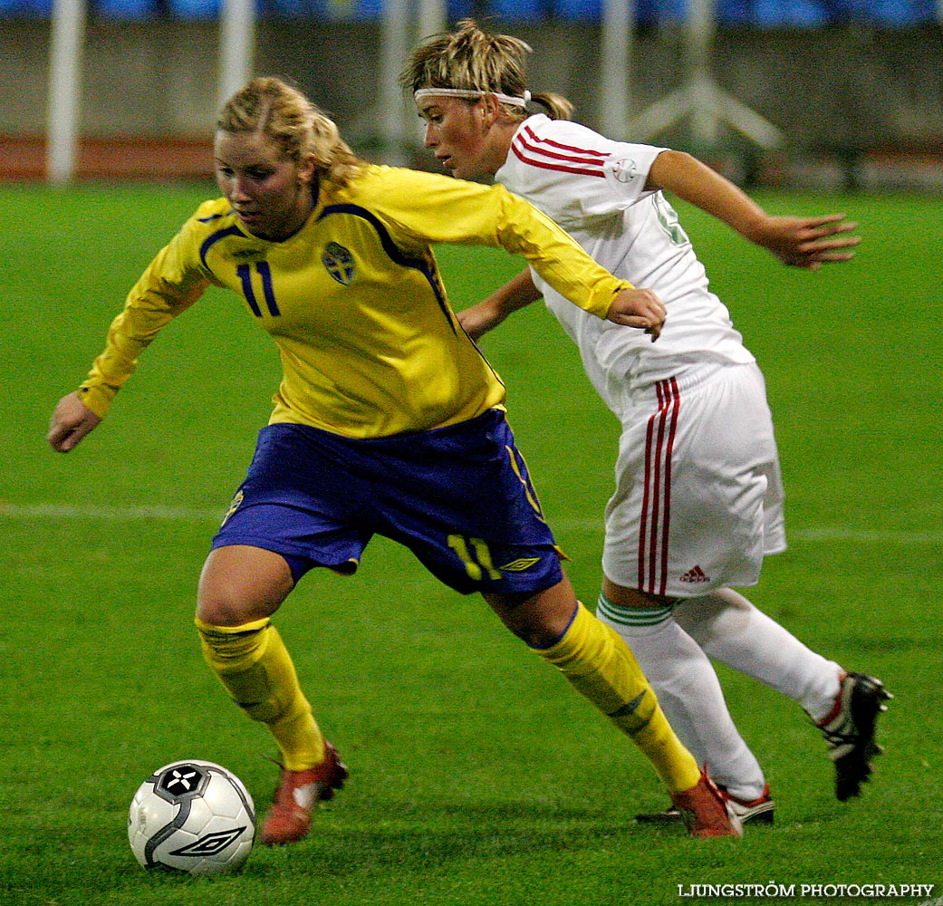 EM-kval F19 Ungern-Sverige 1-1,herr,Södermalms IP,Skövde,Sverige,Fotboll,,2007,9341