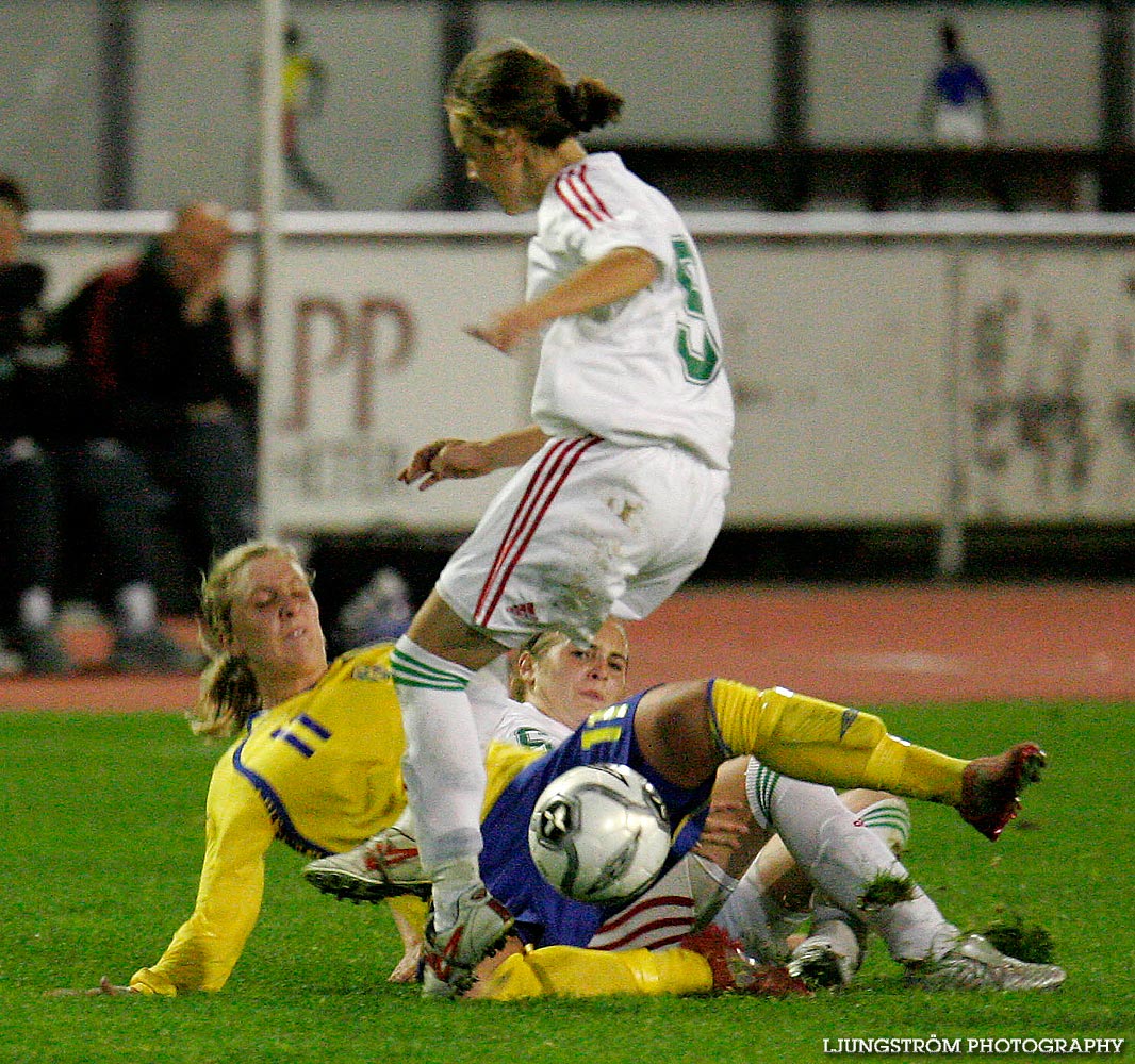 EM-kval F19 Ungern-Sverige 1-1,herr,Södermalms IP,Skövde,Sverige,Fotboll,,2007,9353