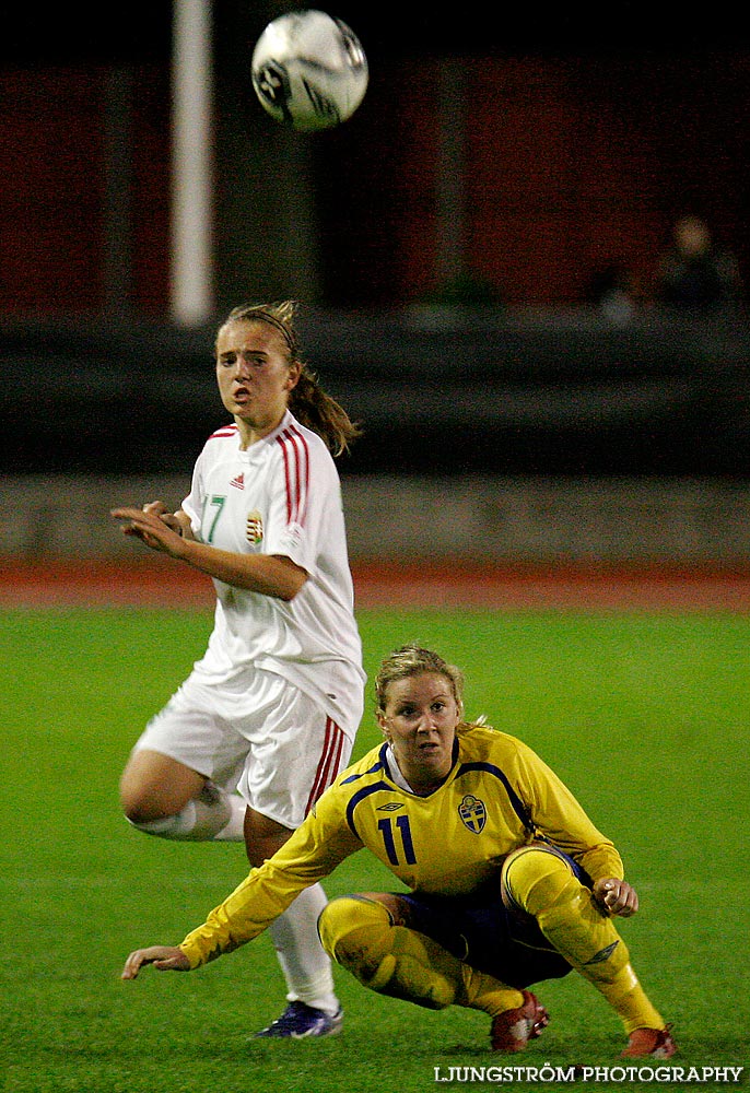 EM-kval F19 Ungern-Sverige 1-1,herr,Södermalms IP,Skövde,Sverige,Fotboll,,2007,9354