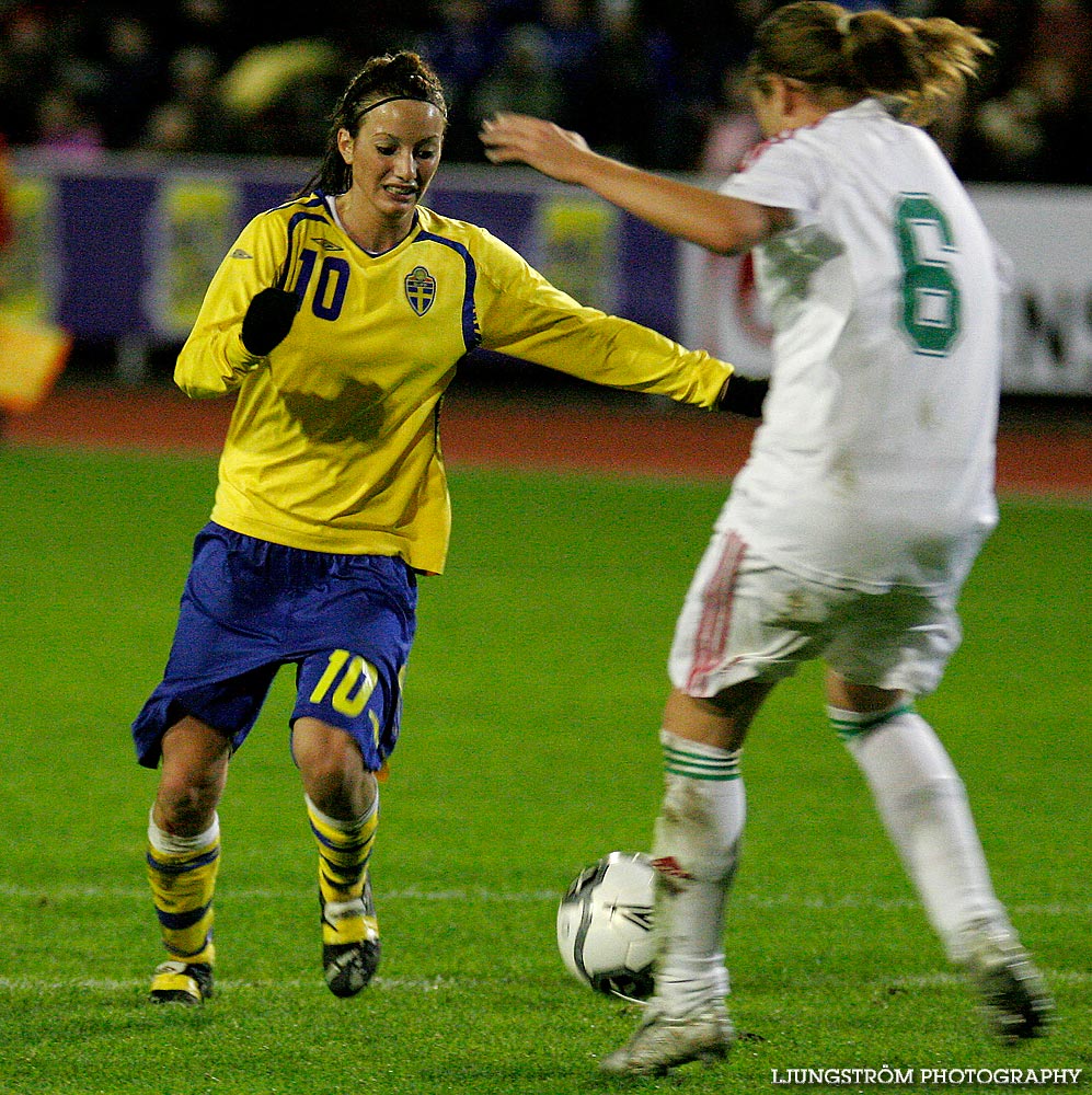 EM-kval F19 Ungern-Sverige 1-1,herr,Södermalms IP,Skövde,Sverige,Fotboll,,2007,9356