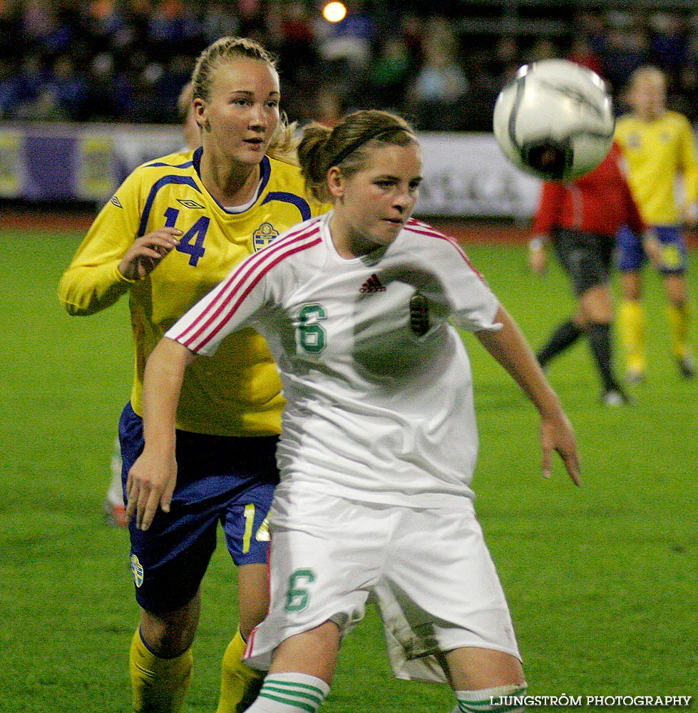 EM-kval F19 Ungern-Sverige 1-1,herr,Södermalms IP,Skövde,Sverige,Fotboll,,2007,9362