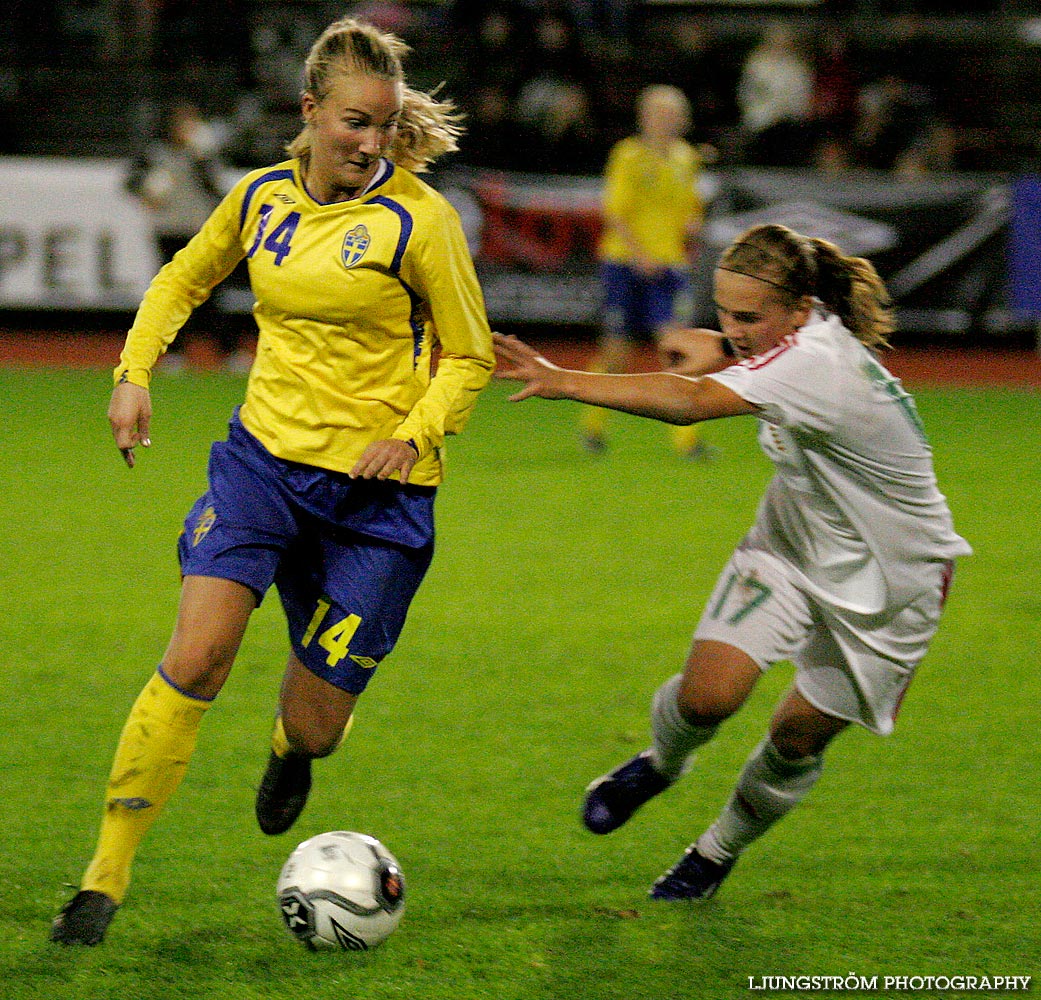 EM-kval F19 Ungern-Sverige 1-1,herr,Södermalms IP,Skövde,Sverige,Fotboll,,2007,9363