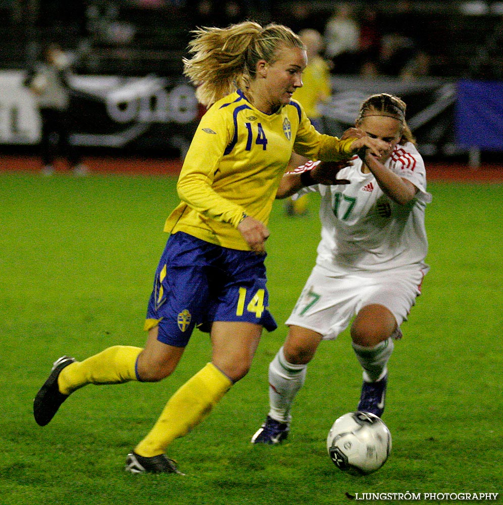 EM-kval F19 Ungern-Sverige 1-1,herr,Södermalms IP,Skövde,Sverige,Fotboll,,2007,9364