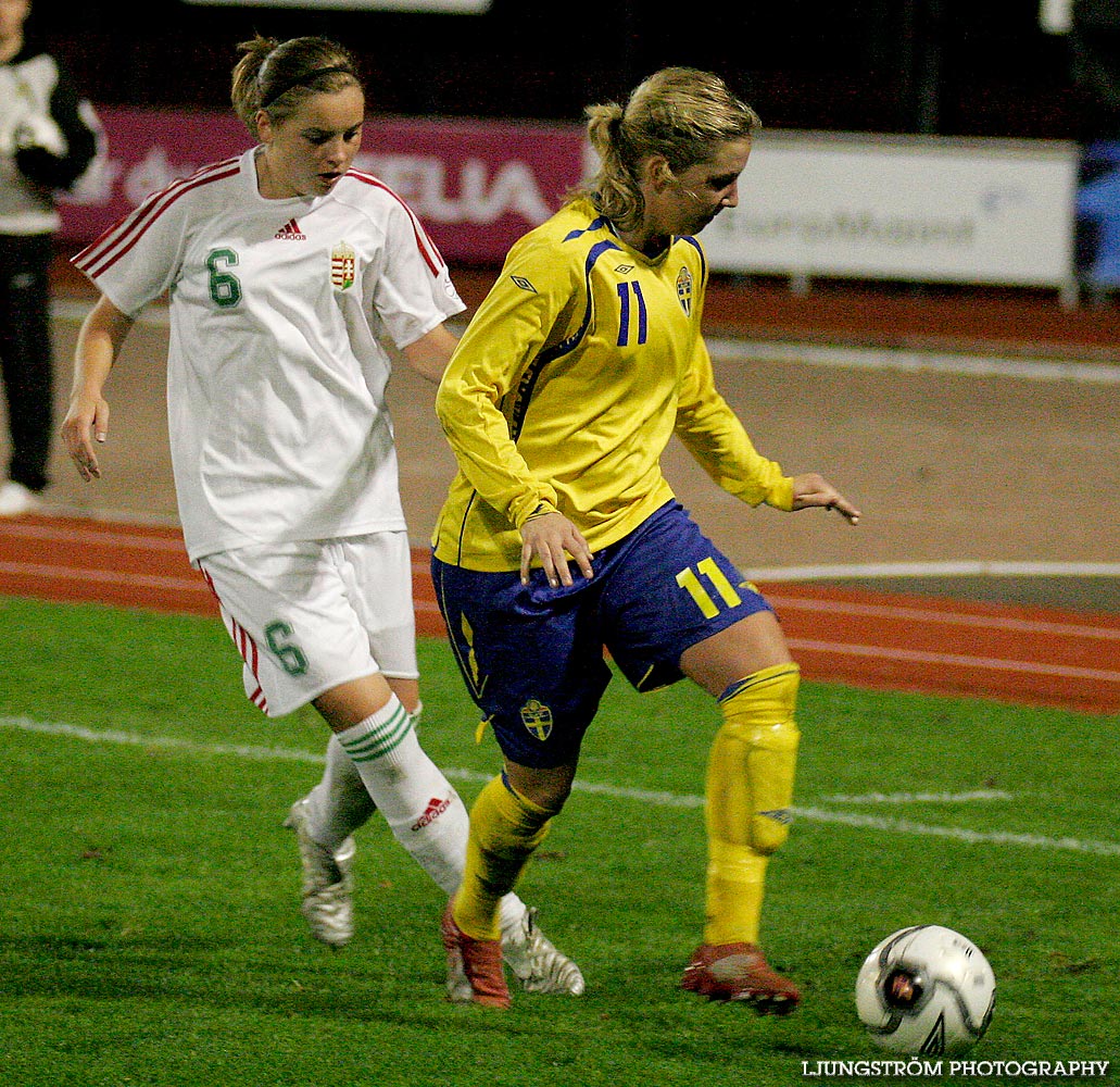 EM-kval F19 Ungern-Sverige 1-1,herr,Södermalms IP,Skövde,Sverige,Fotboll,,2007,9365