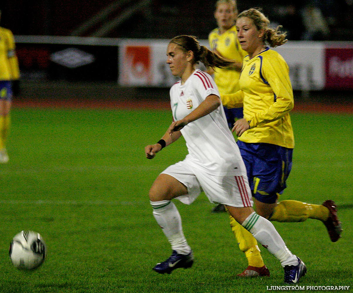 EM-kval F19 Ungern-Sverige 1-1,herr,Södermalms IP,Skövde,Sverige,Fotboll,,2007,9368