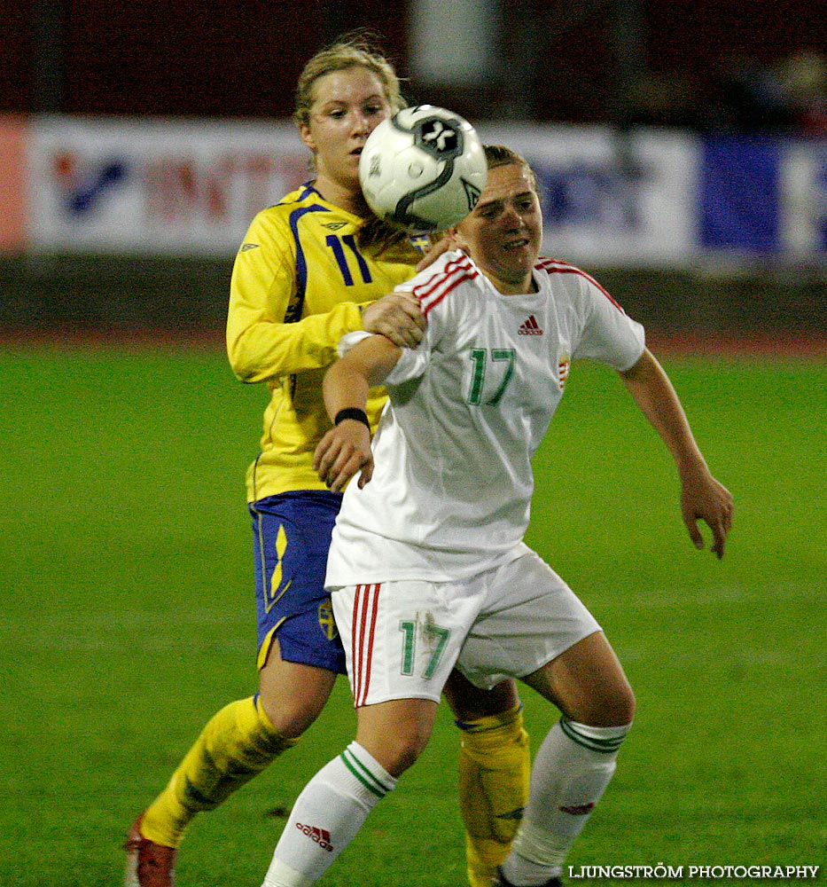 EM-kval F19 Ungern-Sverige 1-1,herr,Södermalms IP,Skövde,Sverige,Fotboll,,2007,9369