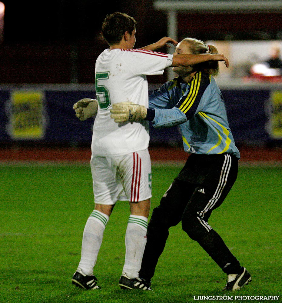 EM-kval F19 Ungern-Sverige 1-1,herr,Södermalms IP,Skövde,Sverige,Fotboll,,2007,9372