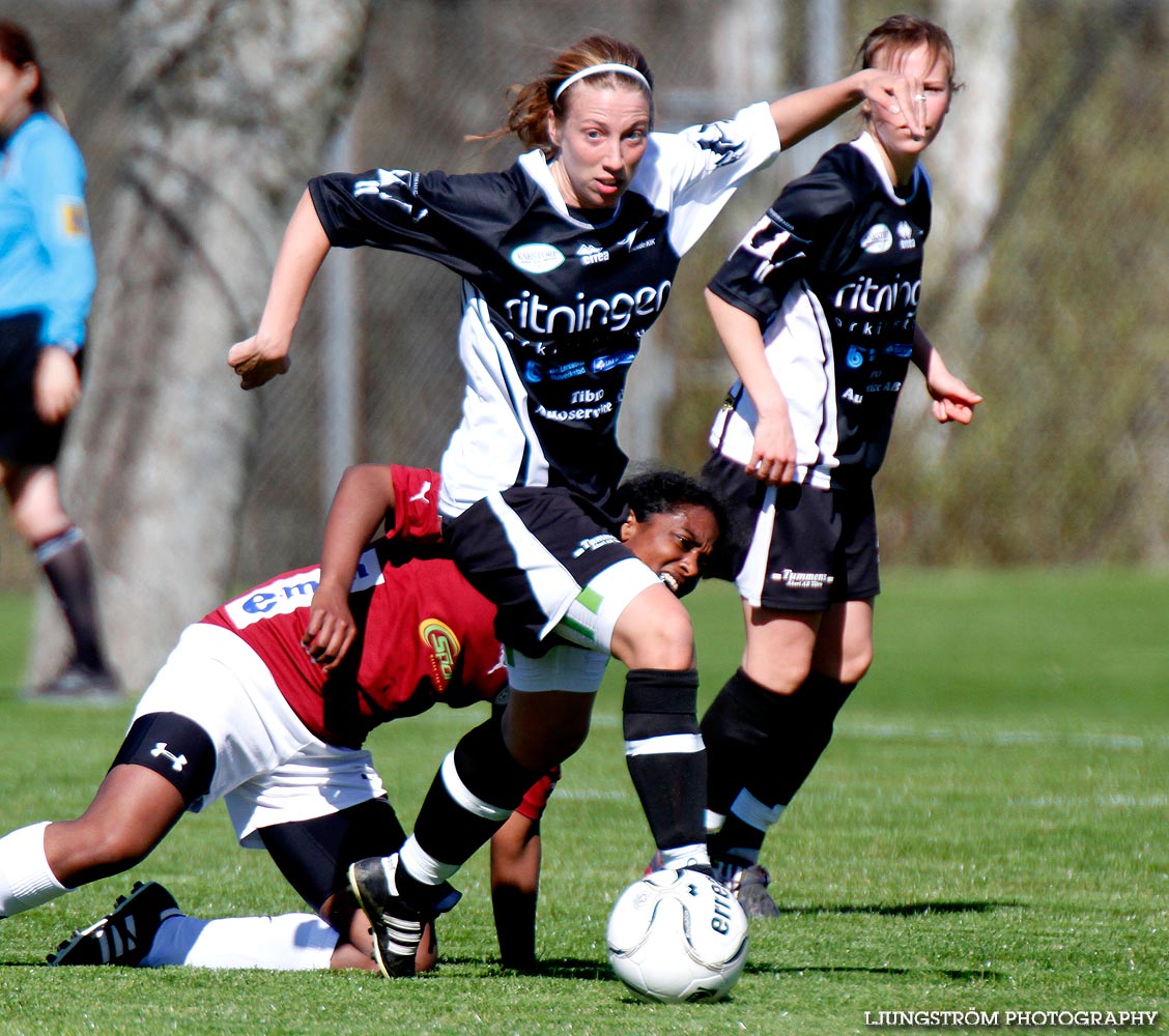 Svenska Cupen Skövde KIK-Qviding FIF 3-2,dam,Lillegårdens IP,Skövde,Sverige,Fotboll,,2012,52940