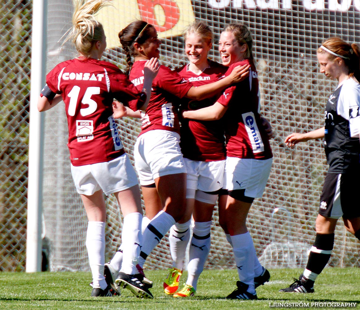 Svenska Cupen Skövde KIK-Qviding FIF 3-2,dam,Lillegårdens IP,Skövde,Sverige,Fotboll,,2012,52959