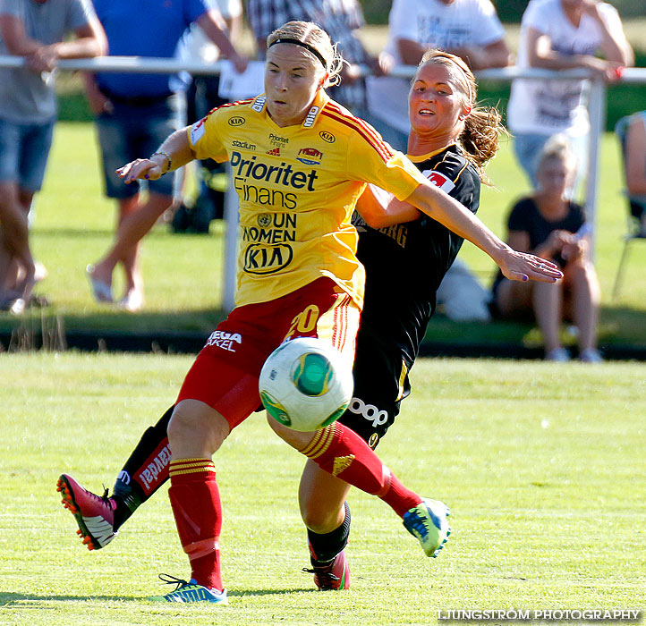 Träningsmatch Tyresö FF-Kopparbergs/Göteborg FC 2-2,dam,Guldkroksvallen,Hjo,Sverige,Fotboll,,2013,71360