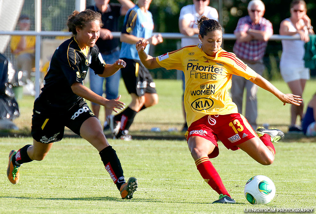 Träningsmatch Tyresö FF-Kopparbergs/Göteborg FC 2-2,dam,Guldkroksvallen,Hjo,Sverige,Fotboll,,2013,71412