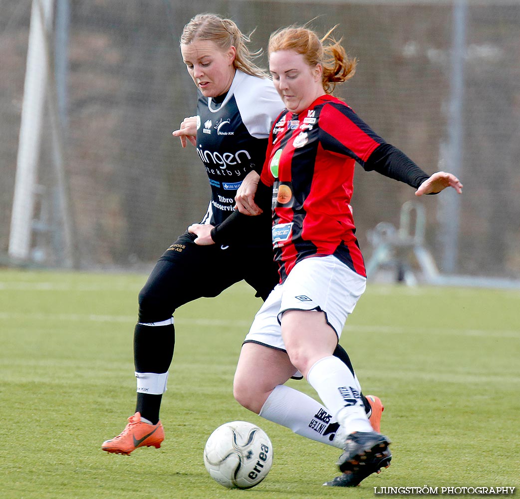 Träningsmatch Skövde KIK-Lidköpings FK 1-7,dam,Södermalms IP,Skövde,Sverige,Fotboll,,2014,83615