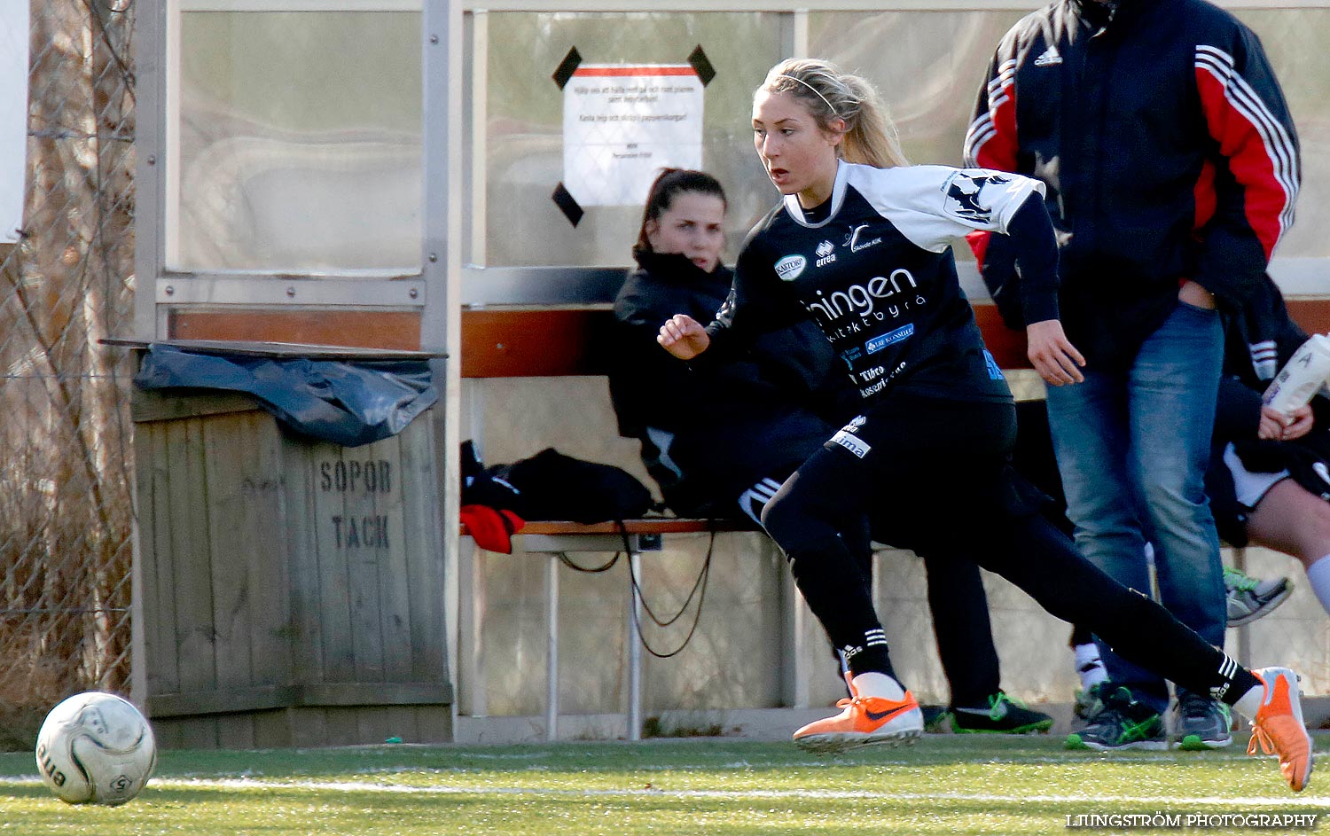 Träningsmatch Skövde KIK-Lidköpings FK 1-7,dam,Södermalms IP,Skövde,Sverige,Fotboll,,2014,83661